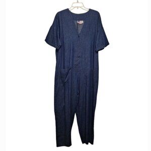 VTG 80s Denim Coveralls Jumpsuit Onesie